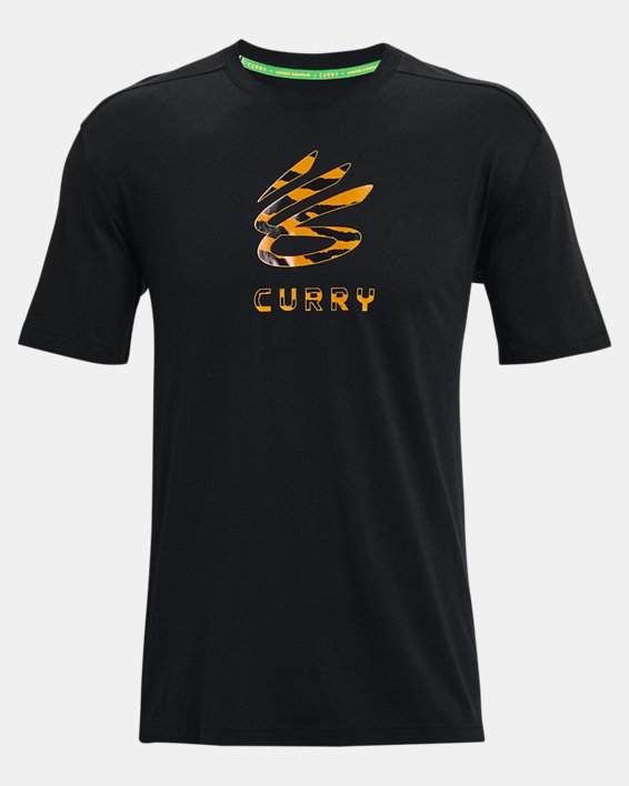 Men's Curry Lily Chinese New Year T-Shirt in Black image number 5